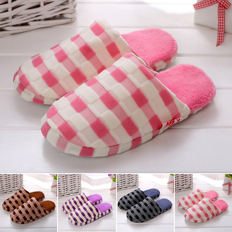 2018 Women Men Luxury House Soft Warm Bedroom Slip On Slippers Mules Shoes Size