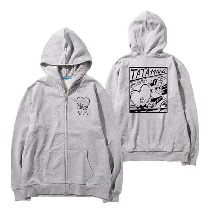 bt21 tata mang hoodie