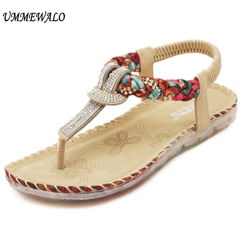 Summer Sandals Women T Strap Flip Flops Thong Sandals Designer Ladies Sandal Shopee Singapore