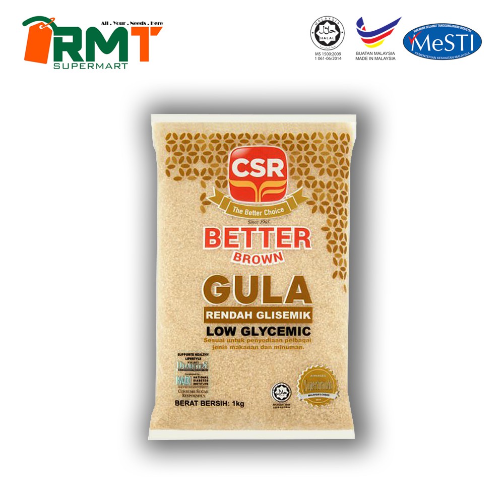 Csr Better Brown Low Glycemic Sugar 1kg Gula Perang Shopee Singapore