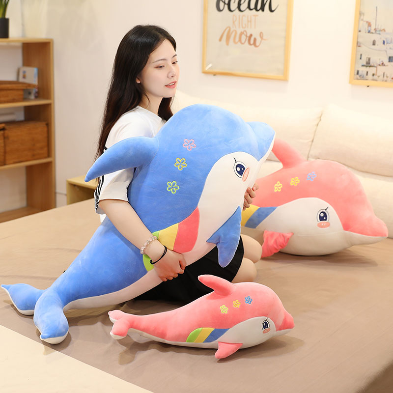 4 Sizes Stuffed Animal Pink Blue Dolphin Sea Life Fish Long Leg Pillow  Cushion Plush Toy Doll Christmas Birthday Valentine Holiday Gift | Shopee  Singapore