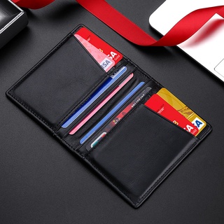 Ultra Slim Cowhide Soft Leather Wallet Card ID Display Card Holder Driver License Protection Cover Photo Window