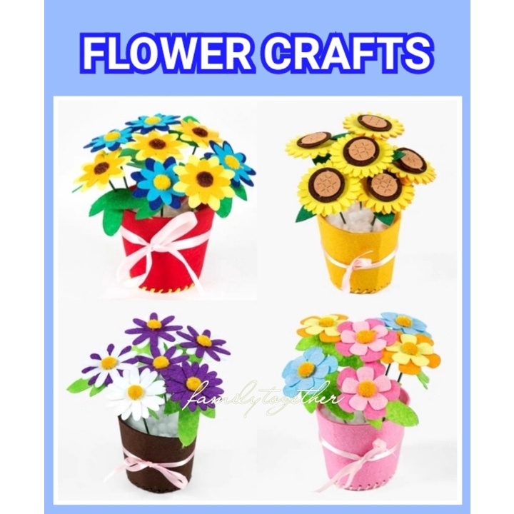 Bulk Mother's Day Straw Flower Bouquet Craft Kit - Makes 48