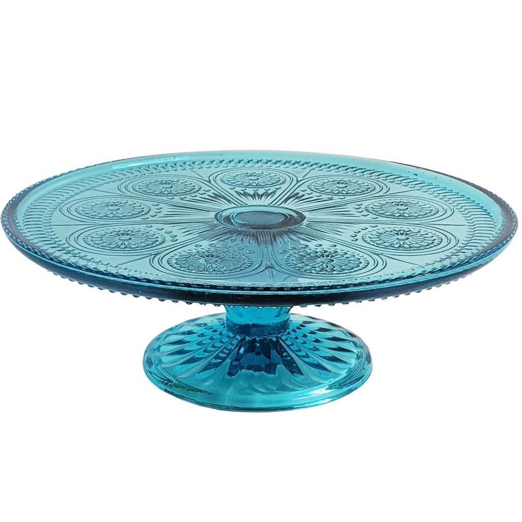 RETRO CRYSTAL BLUE CAKE STAND Shopee Singapore