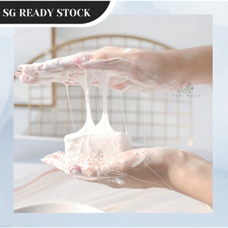 [SG READY STOCK] 100g Handmade Natural Silk Goat Milk Face/Body Soap with holder - Whitening /Remove Mites /Skin Repair