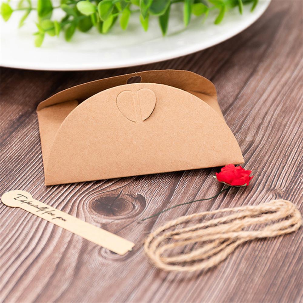 CFSTORE Vintage Kraft Paper Greeting Card DIY Handmade Flower Wish Card Thank You Card Blessing Card Party Invitation Card A6P4