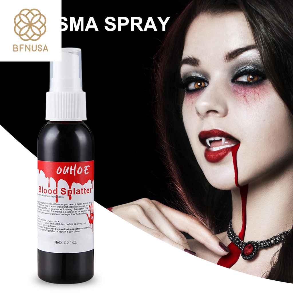 Fake Blood For Face
 paso Easy to Clean Fake Blood Halloween Fake Plasma Makeup Props Blood