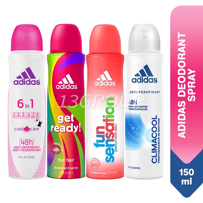 Adidas Women Deodorant Anti Perspirant Body Spray, 150ml Shopee Singapore