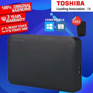 [1TB/2TB] TOSHIBA CANVIO BASIC 2.5” EXT EXTERNAL HARDDISK HARD DRIVE SUPERSPEED USB3.0 PORTABLE DISK + Bag