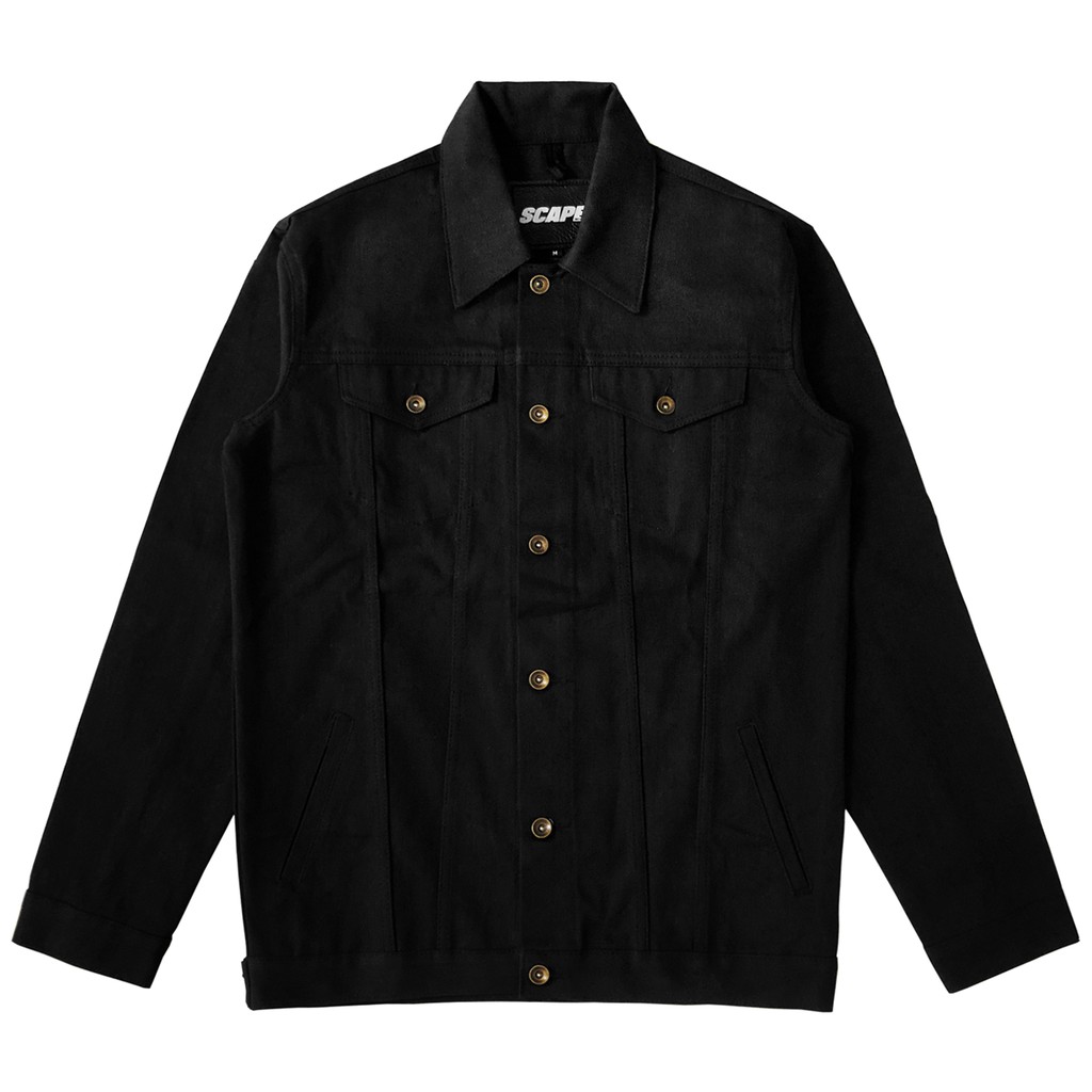 jaket denim black