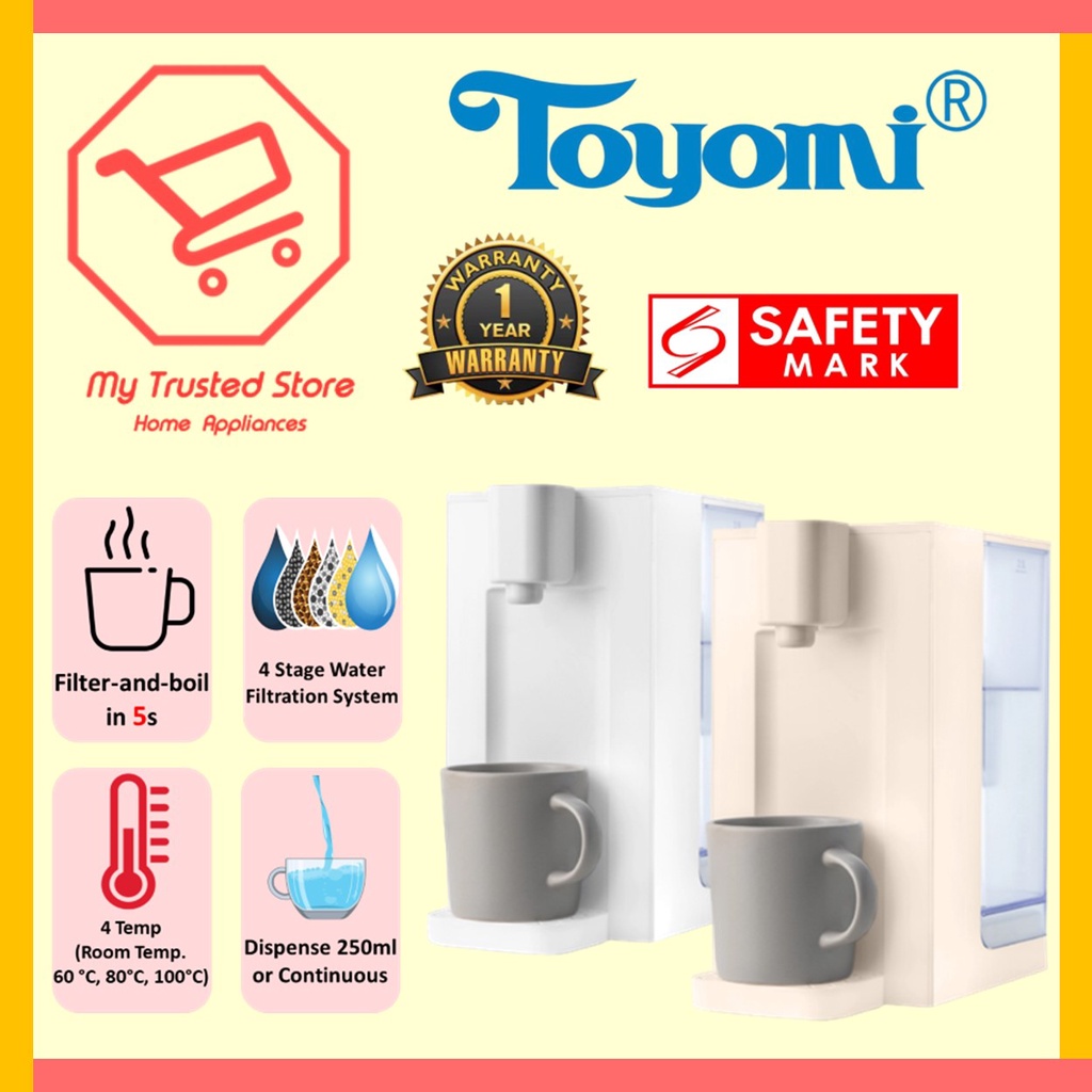 Toyomi (FB 7735F) 3.5L InstantBoil Filtered Water Dispenser Shopee
