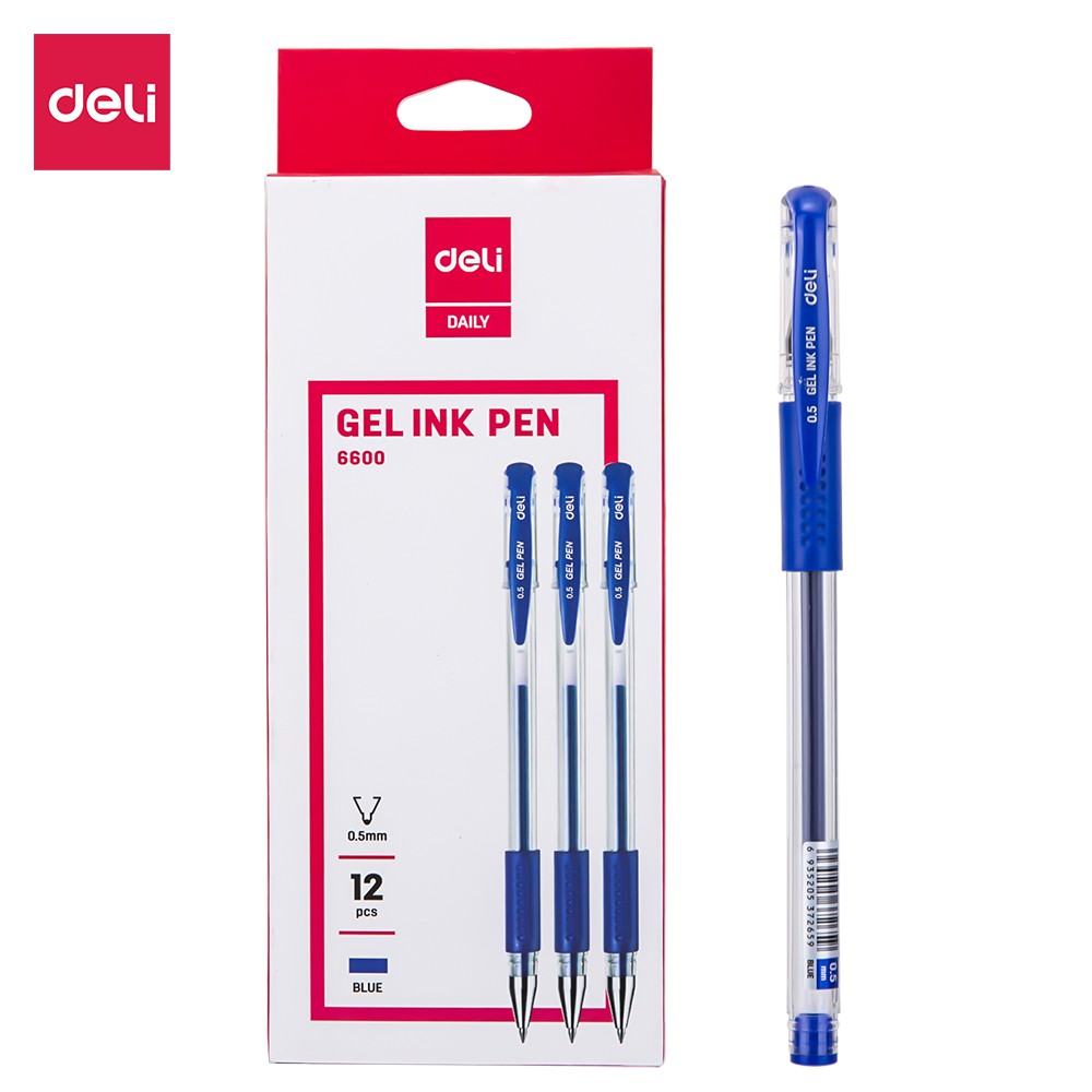 Deli Gel Pen 0.5mm (Box of 12) E6600 Shopee Singapore