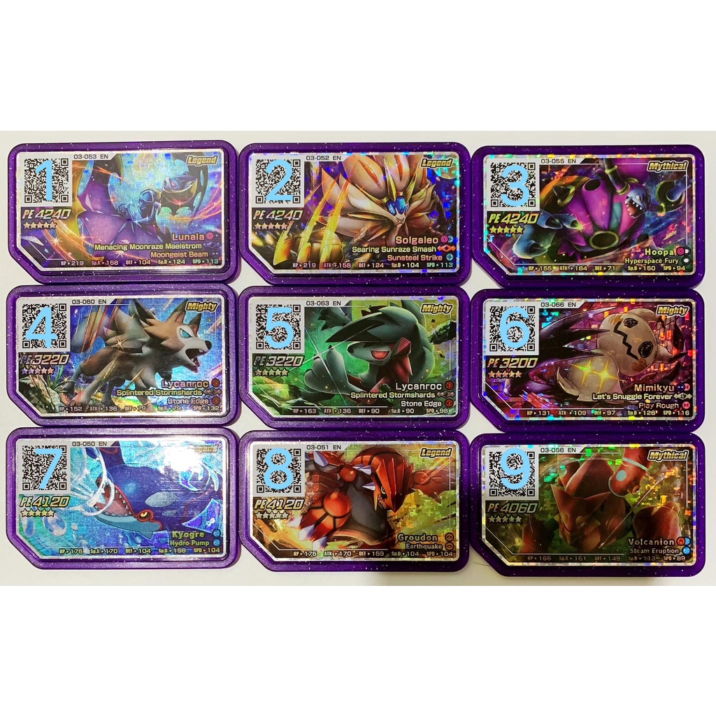 Pokemon Gaole Part 3 Full Set 5 Super Powerful Monsters Scannable N Shopee Singapore