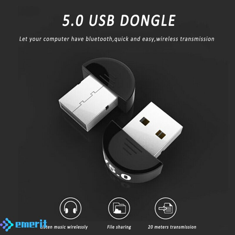Bluetooth 5.0 Stereo Audio Transmitter Receiver USB Dongle Adapter To ...