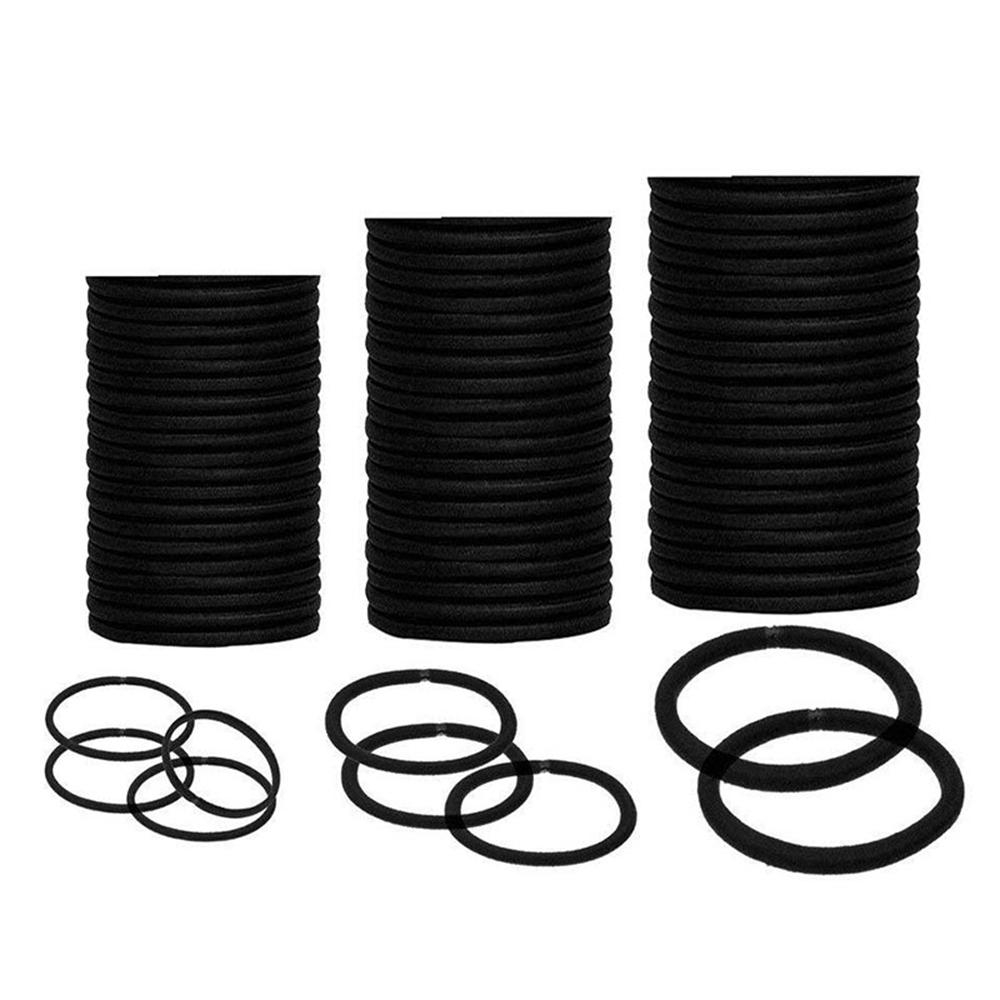 Strong Black Hair Ties Hair Elastics No Damage Hair Bands