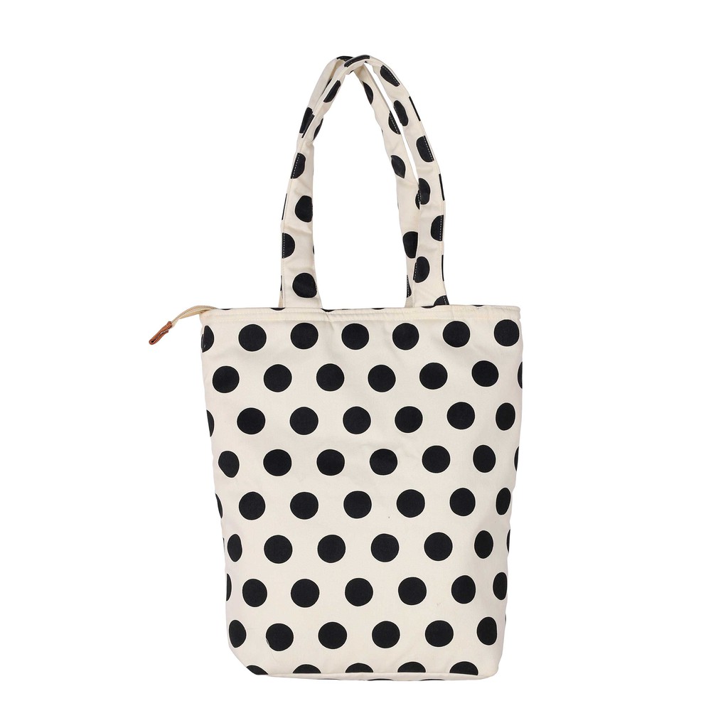 polka dot tote bag