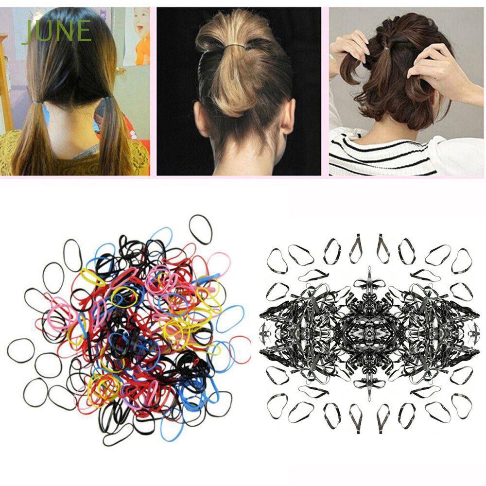 400pcs Braids Baby Hair Rope Tie Ponytail Holder Rubber Hair Band