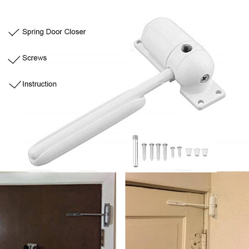 Mini Gate and Screen Door Closer White Fire Rated Spring door closers