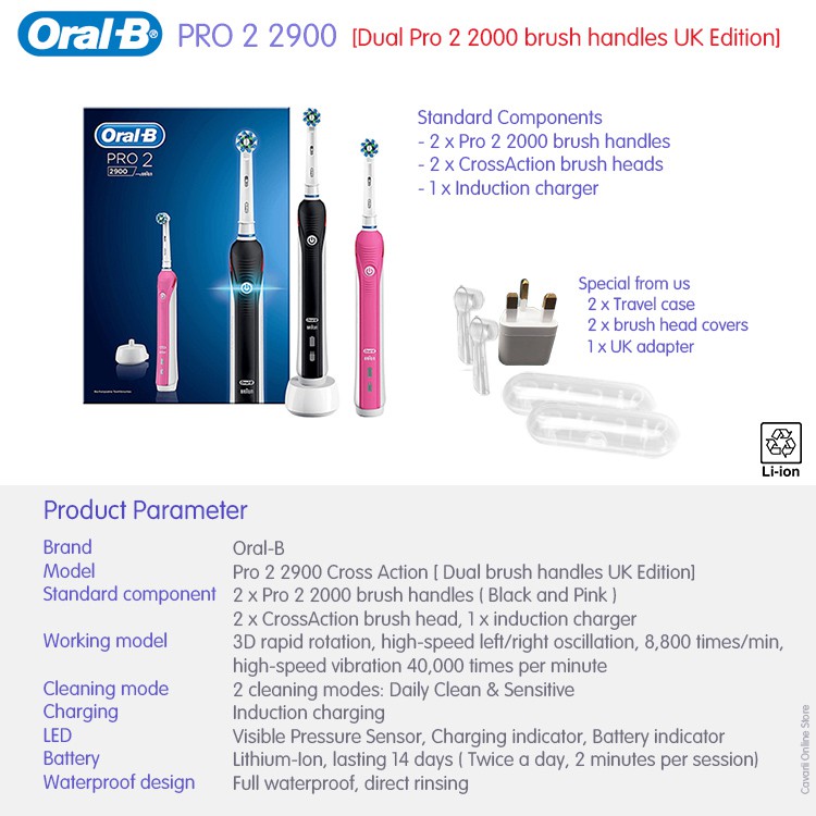oral b pro 2 2900 charger