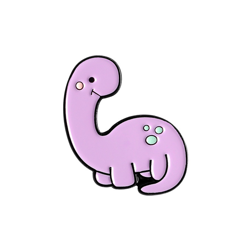 Kawaii Dinosaurs Enamel Pins Green Purple Pink Dinosaur Cartoon Animal  Bagdes Bag Clothes Jewelry Brooches for Fans Friends | Shopee Singapore