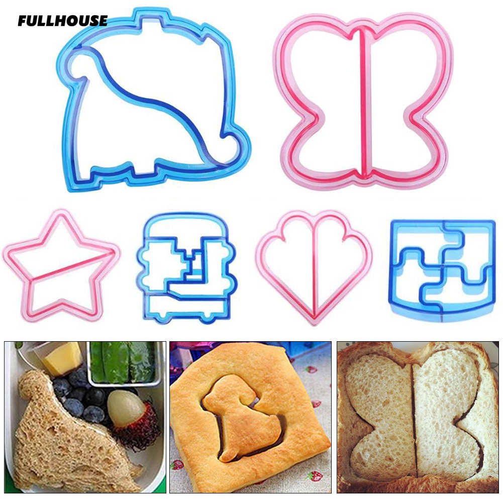 Fullhouse Dolphin Butterfly Star Shape Sandwich Toast Cake Bread Cutter Diy Maker Mold Shopee Singapore