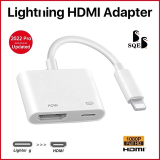 【2022 Upgraded】Compatible for Lightning to HDMI cable Lightninng Digital AV Adapter 1080P 8pin i13 12 11Pro X to TV or Projector