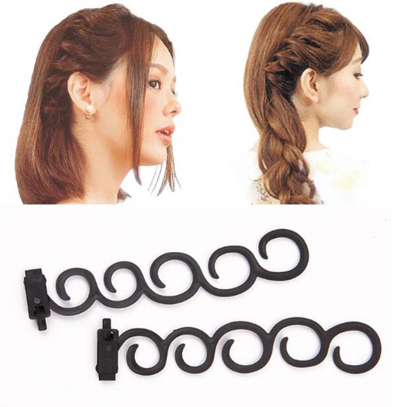 2 Pcs Hair Styling Weave Braid Hair Braider Styling Magic Twist