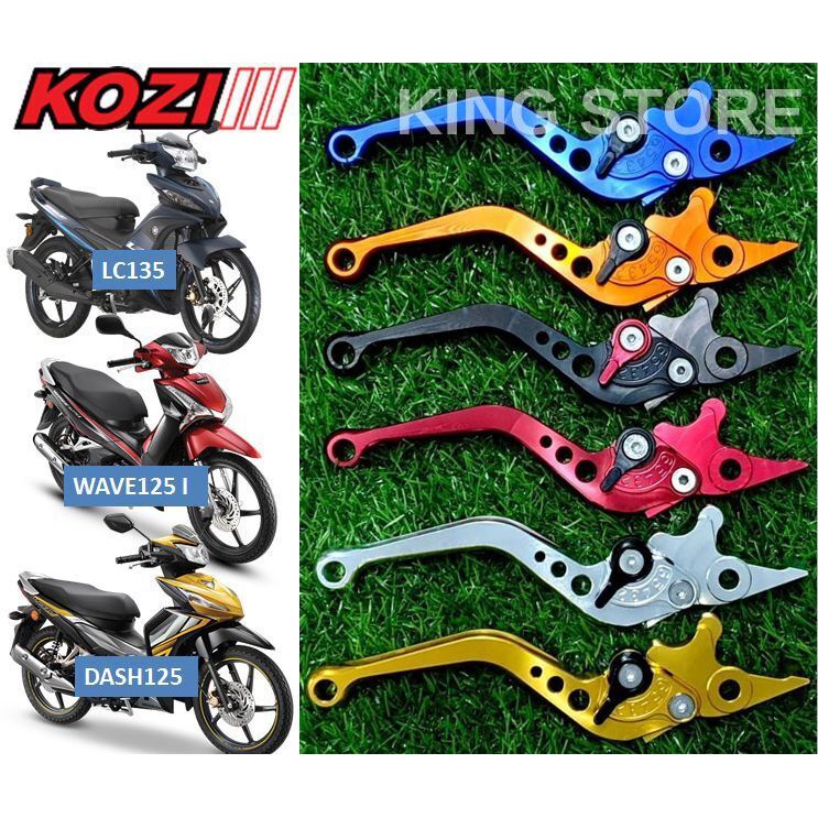 Shop Malaysia 100 Original Kozi Alloy Brake Lever Set Yamaha Lc135 Honda Dash 125 Wave 125 S Wave 125 I Alpha 110 Disc Shopee Singapore