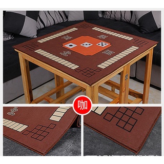 Mahjong Tablecloth Mat for Home Playing Cards Square Mahjong Table Cloth Thickened Silencer Non-Slip Hand Rub Mahjong Mat Cover Cloth/Ready Stocks Mahjong Table Mat 78 / 80cm , 0.3cm Thickness | Natural Rubber | Non-Slip | Sound Insulation | No Odor #4