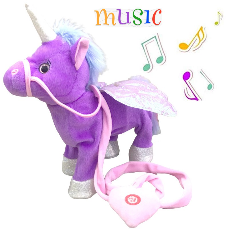 Music Unicorn Plush Toy Eletronic Pet 