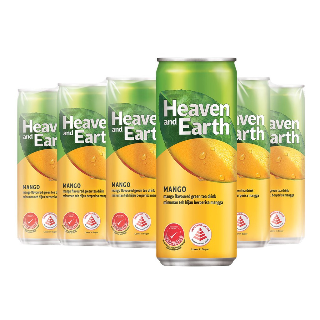 Heaven & Earth Mango Green Tea (12 x 300ml) Case Shopee Singapore