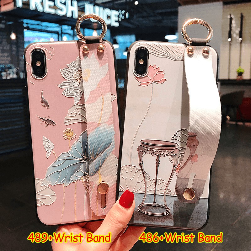 Casing Huawei P30 Pro P20 Lite Fashion Wrist Band Emboss Pink Soft Tpu Phone Case Back Cover Shopee Singapore