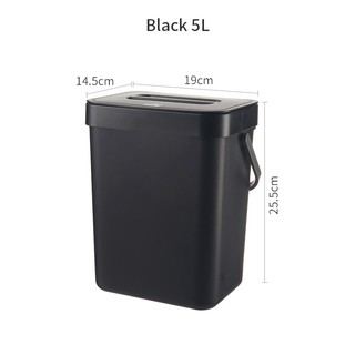 3l 5l Bathroom Wall Mounted Trash Can Kitchen Waste Bin Living Room Dustbin Toilet Trash Cans Bedroom Garbage Bucket