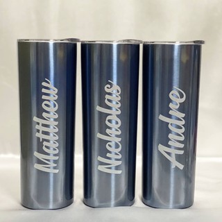 Personalised Stainless Steel Tumbler with Straw #5