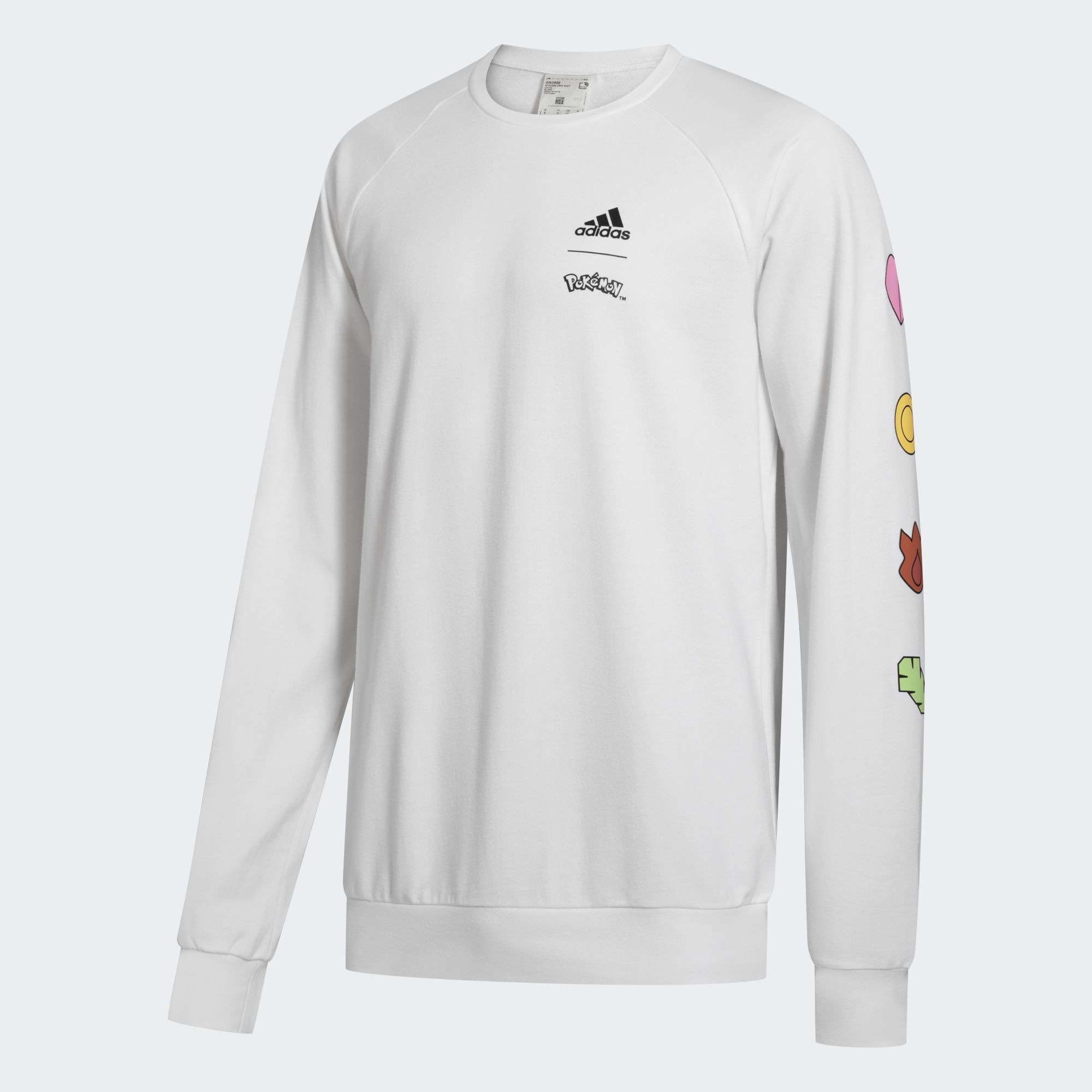 adidas mens white sweatshirt