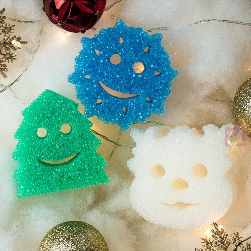 ✨sasa Preferred✨The Original Scrub Daddy Special Editions Halloween, Winter Series and Pets, Scratch Free Scrubbing Tool.