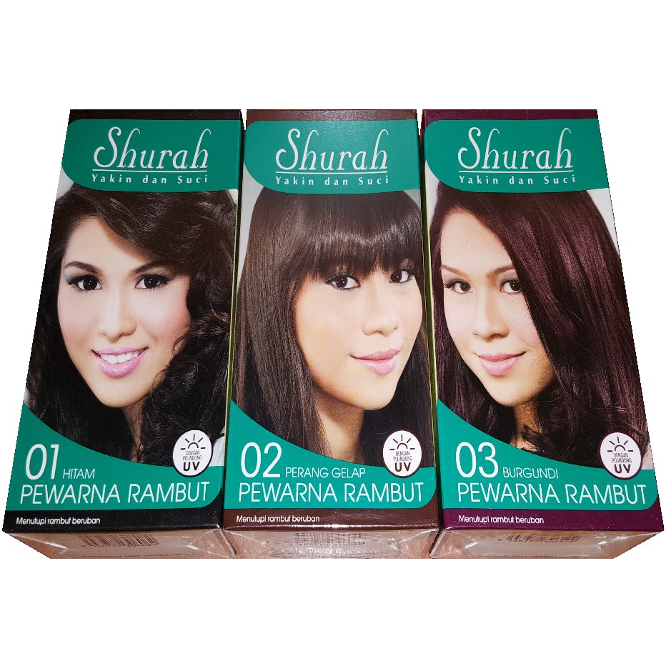 Shop Malaysia Shurah Hair Dye 6 Colors Halal Shopee Singapore