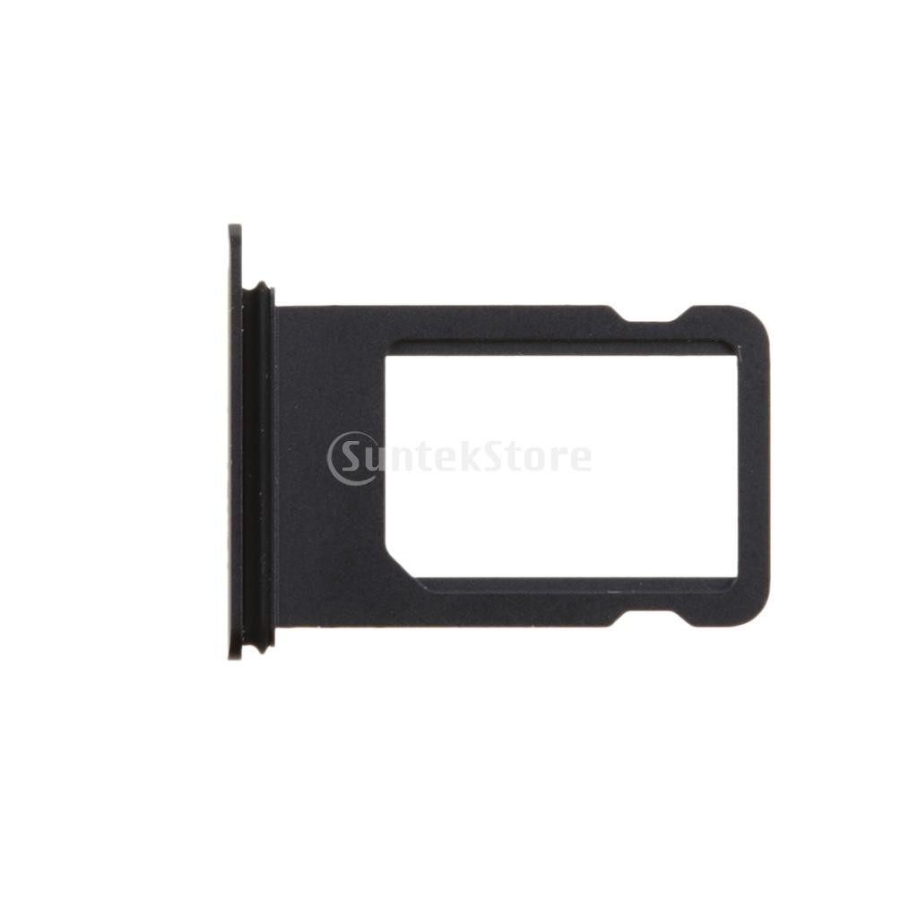 Nano Sim Card Holder Tray Slot Replacement Part For Iphone 7 Matte Black Shopee Singapore