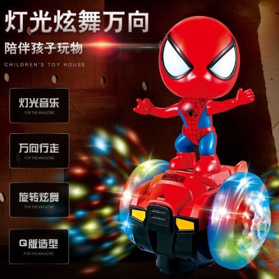 1//2//3//Pcs Spiderman Electric Skateboard 360° Rotation Music With Light Kids Gift