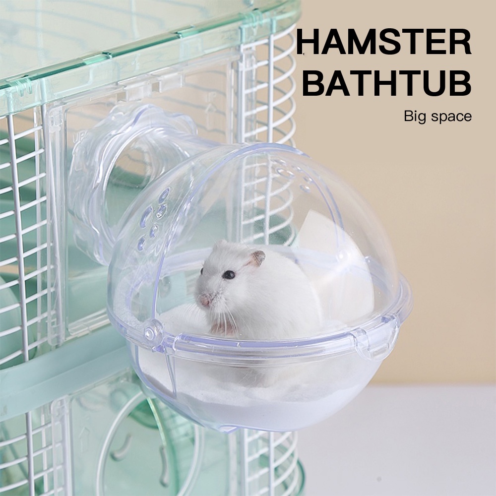 Hamster External Bathroom Hamster Cage Toilet Bath Sand Box Shopee