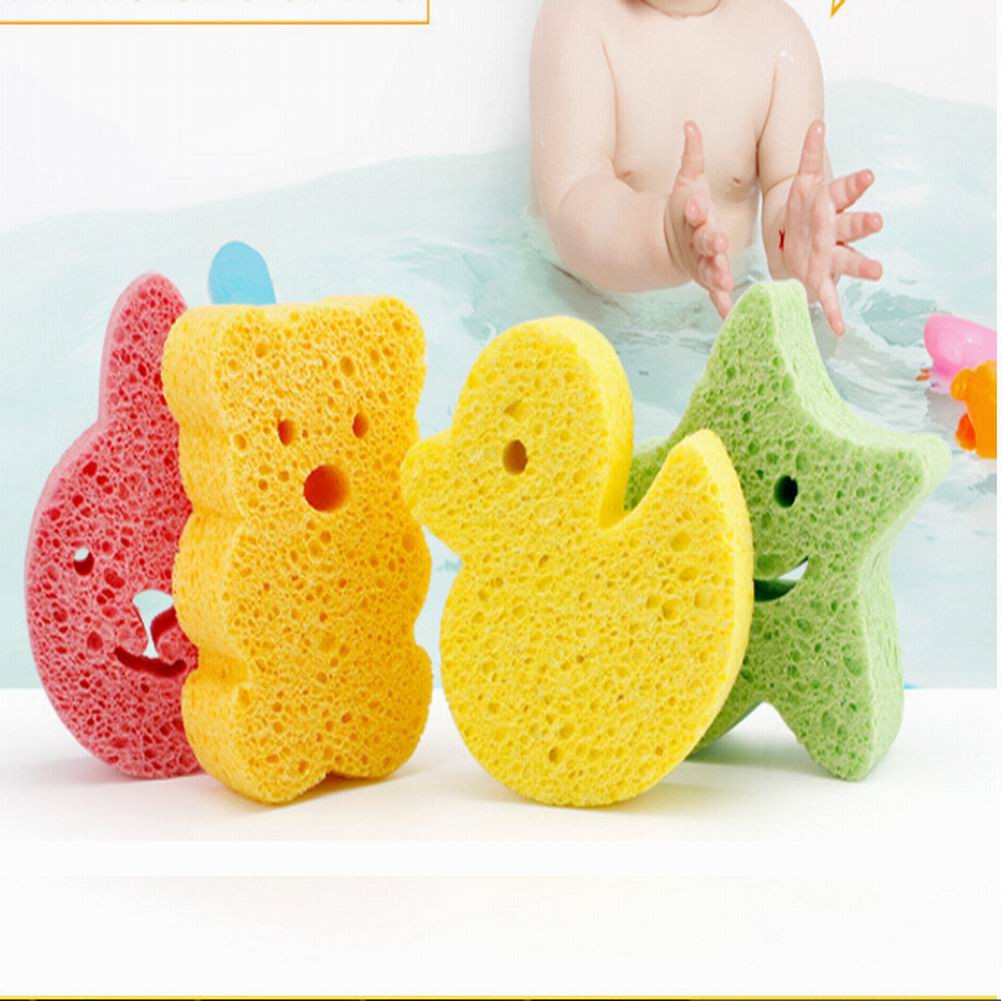 Baby Bath Sponge Baby Bath Foam Rub Shower Sponge Soft Cotton Scrubber Bath Brush Rubbing Shopee Singapore