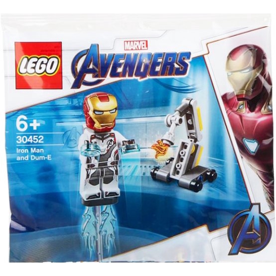 lego iron man and dum e polybag