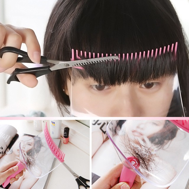 Diy Women Hair Trimmer Fringe Cut Tool Clipper Comb Grooved Hair Trimmer Shopee Singapore