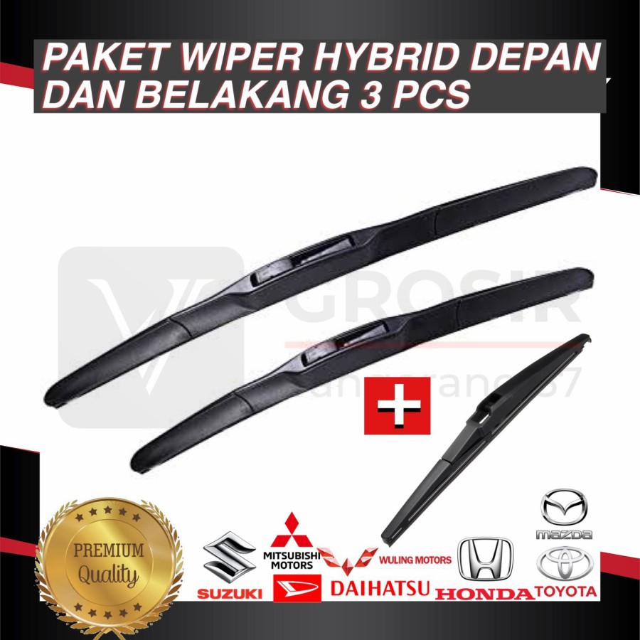 Honda FREED WIPER Package Front Rear HYBRID BLADE 3 PCS | Shopee Singapore