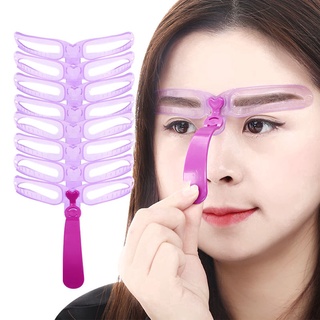 8 In 1 Eyebrow Shape Handheld Card Reusable Drawing Shaping Template Microphone Lazy Beginner Handy Tool