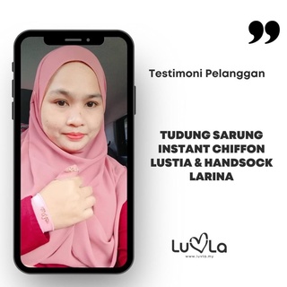 Image of thu nhỏ [Shop Malaysia] luvla tudung sarung instant chiffon lustia size l xl shawl raya instant premium murah labuh muslimah #8