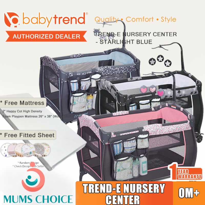 BabyTrend TrendE Nursery Center Playpen Shopee Singapore