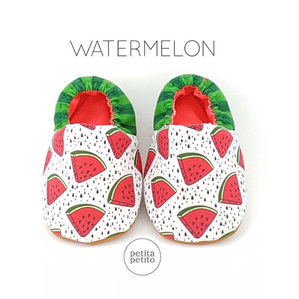 watermelon baby shoes