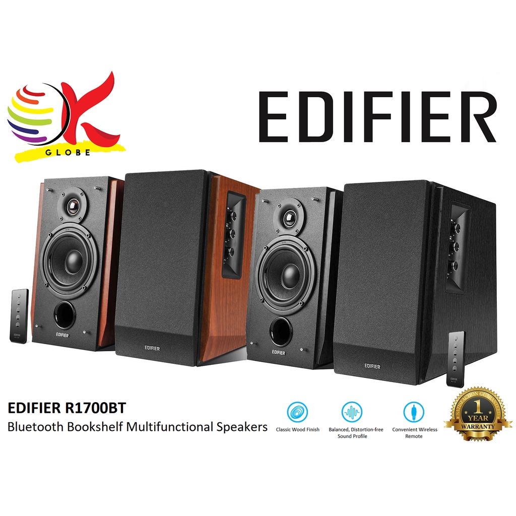 EDIFIER R1700BT 2.0 MULTIFUNCTIONAL BLUETOOTH BOOKSHELF SPEAKER WITH DSP & DRC AND WIRELESS