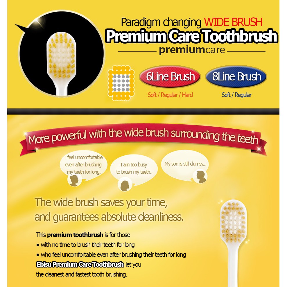 Ebisu Premium Care Toothbrush 61 Or 62 6 Line Brush Head Shopee Singapore